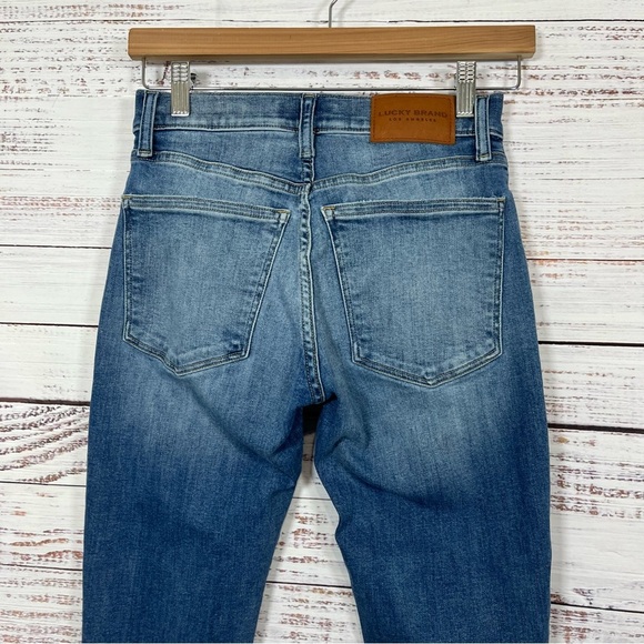 Lucky Brand AVA Blue Mid Rise Skinny Ankle Jeans - Picture 5 of 13